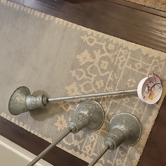 Vintage Abolite Galvanized Sign Lights (4) - Picture 2 of 8